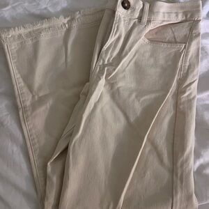LOFT Cream Ankle & Cropped Jeans